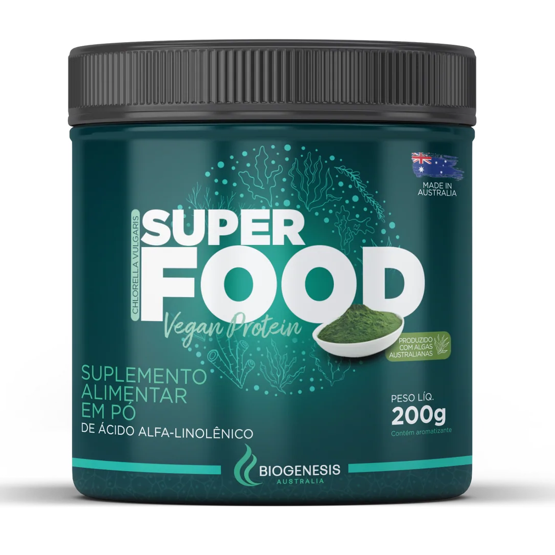 Chlorella em pó Superfood - Sabor Original – 200 g - Biogenesis